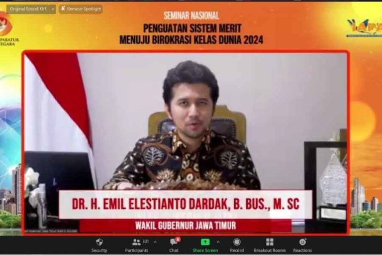 Wagub Jatim Optimis Merit Sistem Wujudkan Birokrasi Pemprov Jatim Menuju Kelas Dunia