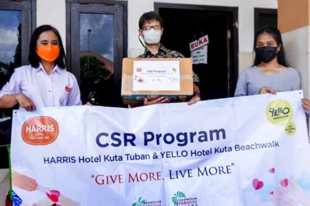 Harris Hotel dan Yello Gelar Program CSR untuk Cegah Sebaran Covid-19