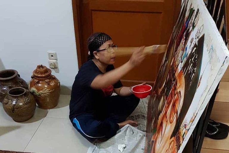Nabila Dewi Gayatri : Melukis Gus Dur adalah Khidmat Saya