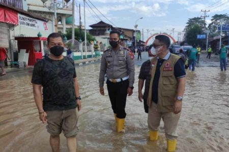 Sempat Terdampak Luberan Air Sungai Batang Lubuh, Banjir Rokan Hulu Mulai Surut