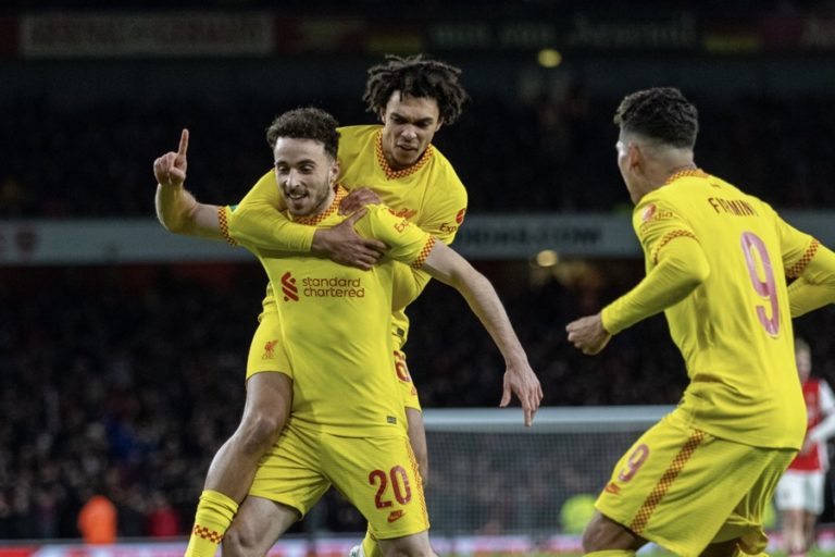 Dua Gol Diogo Jota Bawa Liverpool Lolos Ke Wembley Kalahkan Arsenal