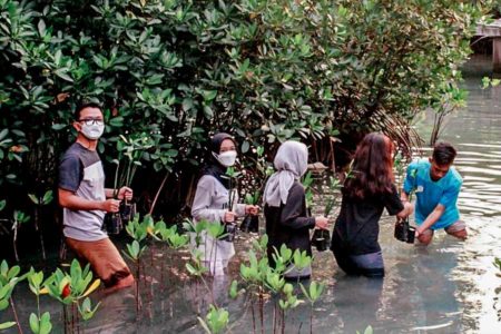 Dua Mahasiswi UNS Berhasil Tanam 180 Pohon di Acara Youth Climate Action Camp