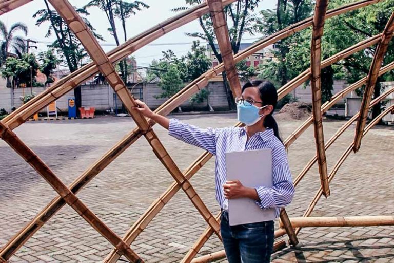 Inovasi Berbasis Kearifan Lokal, Bambu Sebagai Cangkang Bangunan