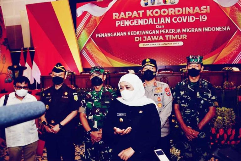 Penanganan Covid-19 Dipuji, Khofifah Ajak Disiplin Prokes dan Percepat Vaksinasi