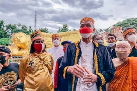 Hadiri Ulang Tahun Mahavihara Mojopahit, Ganjar : Persatuan Indonesia Dimulai Di Sini