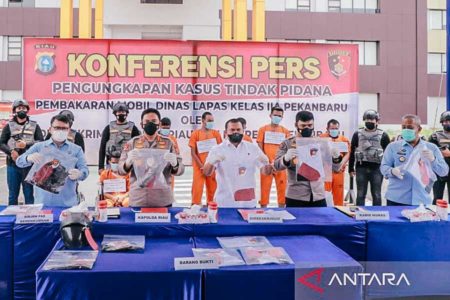 Otak Pembakaran Mobil Lapas Pekanbaru bakal Dikirim ke Nusakambangan