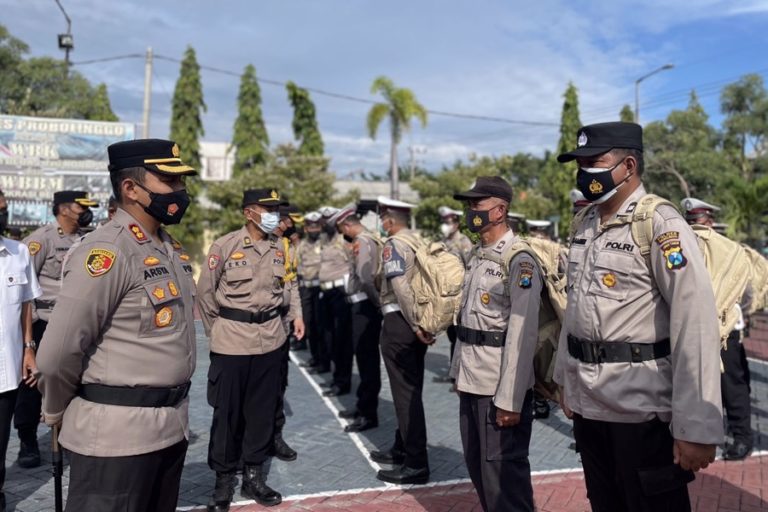 Polres Probolinggo Gelar Serpas, Demi Pengamanan Pilkades Serentak 2022