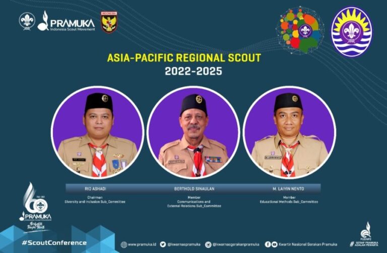 Tiga Pelatih Kepramukaan Asia Pasifik Terpilih dari Indonesia