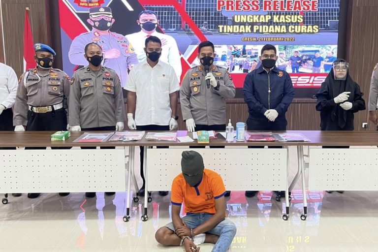 Dalam Sehari, Polres Gresik Berhasil Tangkap Begal Driver Online