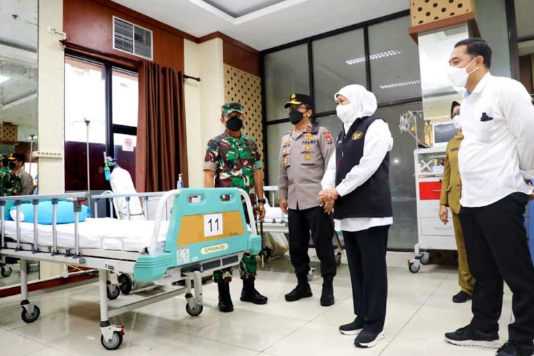 Gubernur Khofifah Pastikan Isoter Siap Layani Pasien Gejala Ringan dan Tak Bergejala