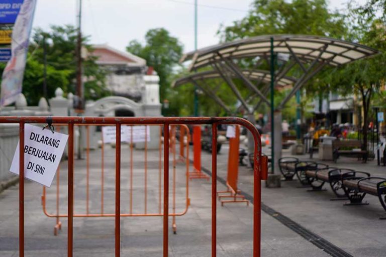 Suasana Lengang Malioboro Tanpa Kehadiran PKL