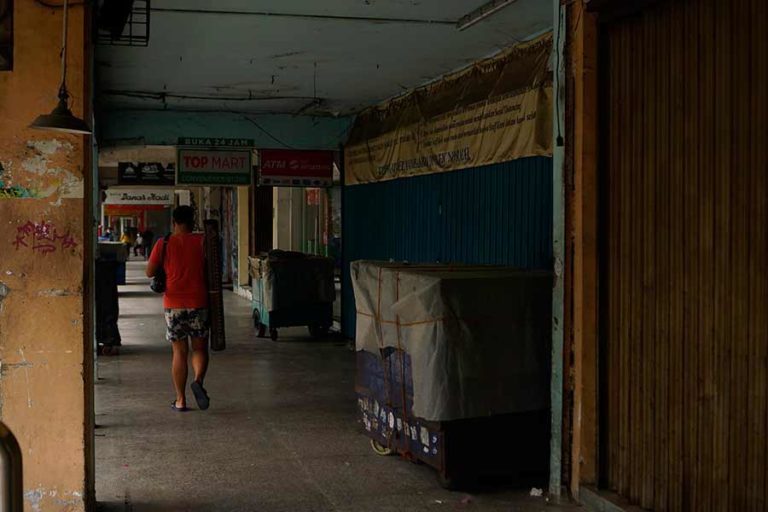 Suasana Lengang Malioboro Tanpa Kehadiran PKL