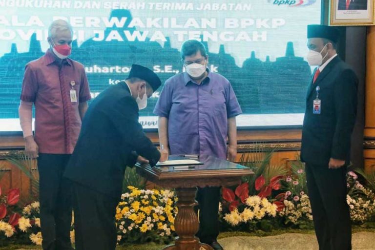 Ganjar Harap Kepala BPKP Baru bisa Bantu Perbaikan Data Kemiskinan Jateng