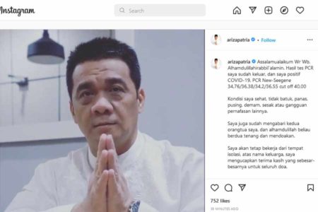 Sampaikan Pesan di Instagram, Wagub DKI: Saya Positif Covid-19
