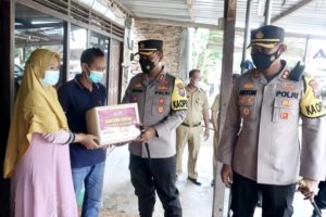 Kapolres Madiun Berikan Bantuan untuk Shanum, Balita Pengidap Kelainan Jantung