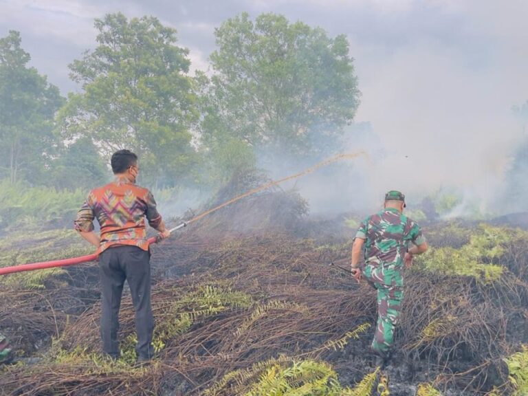 Tinjau Langsung Kebakaran Lahan, Walikota Pontianak: Kami Sedang Mencari Pelaku Pembakar