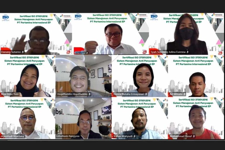 Pertamina Internasional EP Raih Sertifikat ISO 37001:2016 Sistem Manajemen Anti Penyuapan