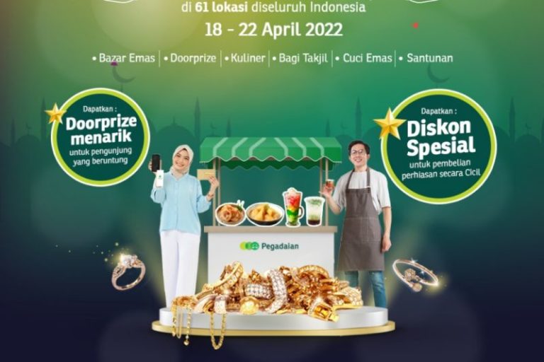 Bazaar Emas Ramadhan Serentak Berlangsung di 7 Kantor Area Pegadaian Wilayah VI Makassar