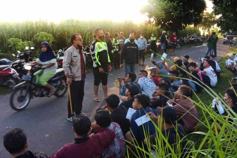 Tindaklanjuti Pengaduan Masyarakat, Polres Nganjuk Amankan Balap Motor Liar