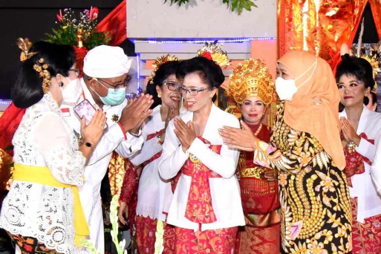 Perayaan Dharma Santi Tahun Baru Saka 1944, Gubernur Khofifah Ajak Jaga Alam agar Lestari