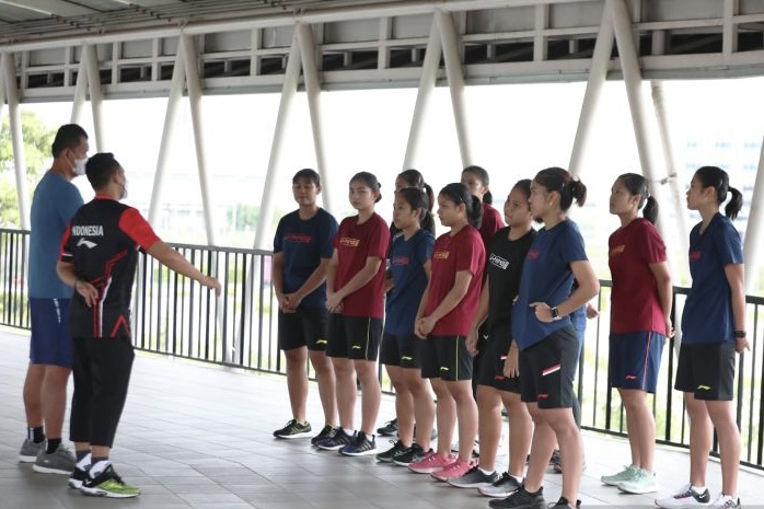Timnas Bulutangkis Jalani Latihan Perdana Jelang Berlaga di Piala Thomas