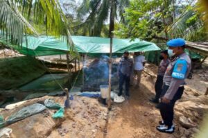 Kembali Beroperasi, Aparat Gabungan Polres NTB Tertibkan Tambang Emas Illegal