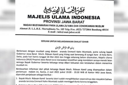 Atas Persetujuan Keluarga, MUI Ajak Masyarakat Shalat Ghaib untuk Eril