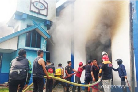Belum Beroperasi, Gedung Studio TVRI) Kalimantan Tengah Terbakar
