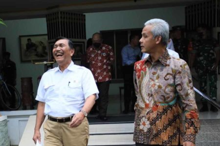 Temui Ganjar Pranowo, Luhut Bahas Minyak Goreng dan Banjir Rob