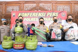 Komplotan Pencuri Tabung Elpiji Lintas Kabupaten Berhasil Ditangkap Polres Jepara