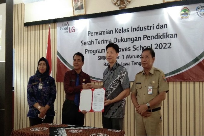 Gandeng LG, SMKN 1 Warungasem Batang Luncurkan Kelas Industri