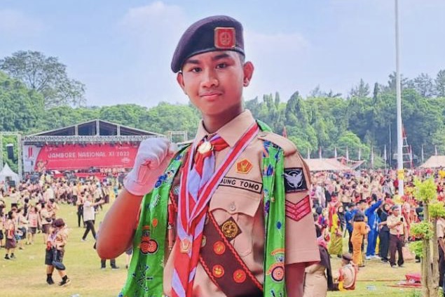 Upacara HUT RI di Jambore Nasional Dipimpin Siswa SMP Berprestasi dari DKI