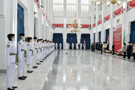 Paskibraka Provinsi Jawa Barat 2022 Dikukuhkan Ridwan Kamil