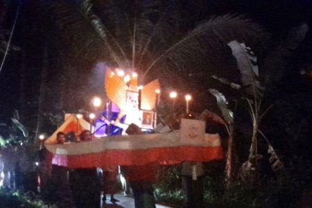 Masyarakat Pamekasan Pawai Obor Sambut HUT Ke-77 Kemerdekan RI