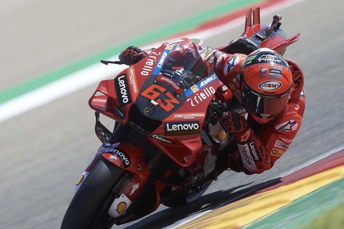 Bagnaia Raih Pole, Ducati Kembali Dominasi Baris Depan GP Aragon