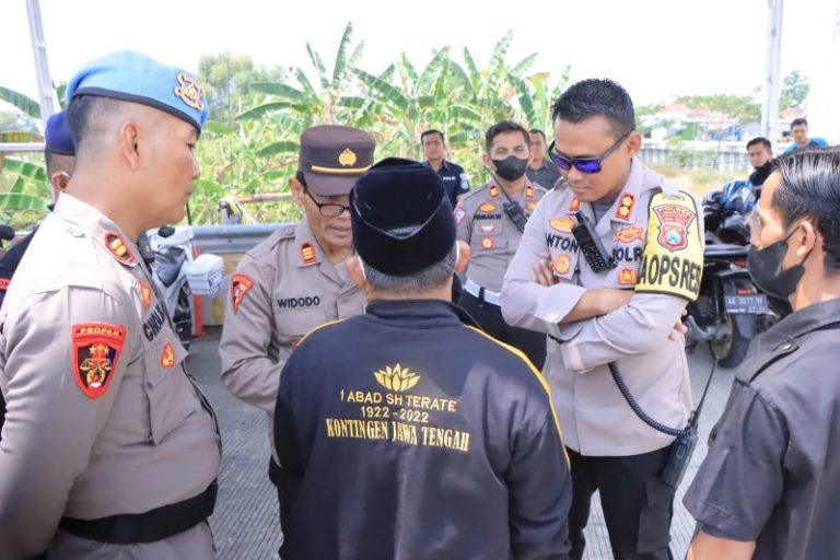 PSHT Gelar Peringatan Satu Abad, Polres Madiun Jaga 13 Titik Perbatasan