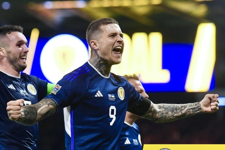 Skotlandia Kalahkan Ukraina 3-0 di UEFA Nations League berkat 2 Gol Dykes