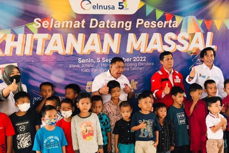 Berbagi Ceria di HUT Ke-53, Elnusa Gelar Khitanan Massal di Talang Akar Pendopo