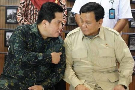 Hasil Survei LSJ, Erick Thohir Cawapres yang Cocok Dampingi Prabowo