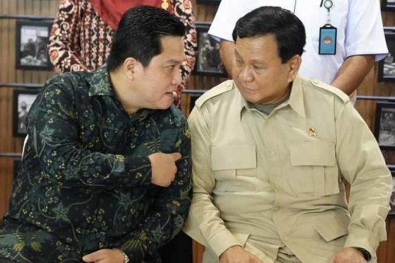 Survey: Pasangan Prabowo-Erick Thohir Unggul