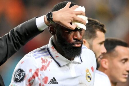 Sundulan Berdarah Rudiger Selamatkan Real Madrid Dari Kekalahan