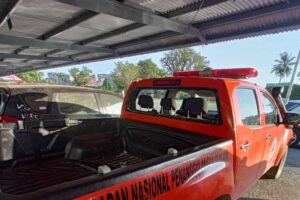 Terparkir di Halaman Kantor, Mobil BPBD Kota Sorong Dirusak Orang