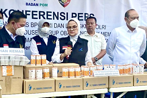 BPOM: Pelarut Obat Sirop Industri Dijual Lebih Murah Dari Pharmaceutical Grade