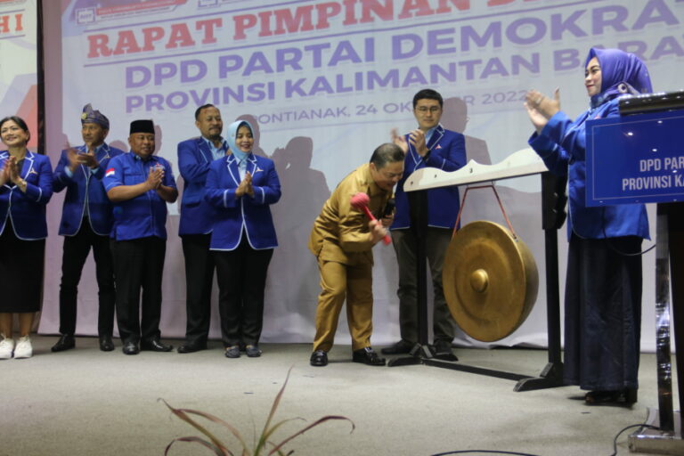 Hadiri Rapimda Demokrat, Wagub Kalbar : Berpolitiklah dengan Santun