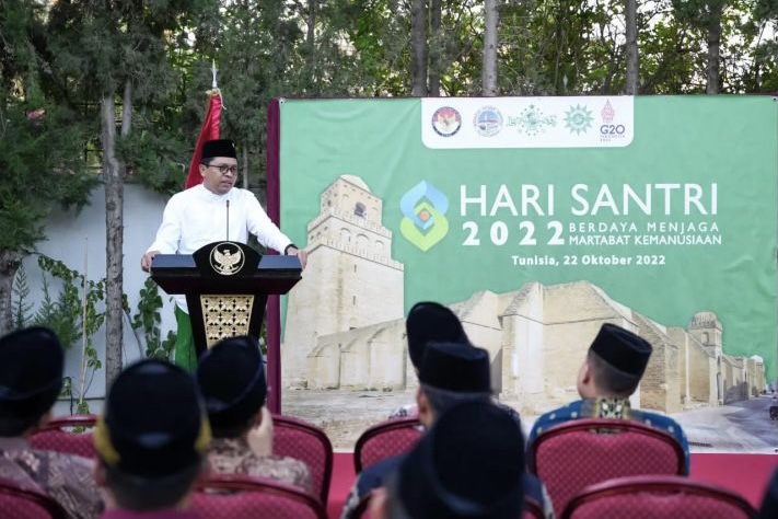 Dubes RI Zuhairi Misrawi Ajak WNI di Tunisia Peringati Hari Santri Nasional