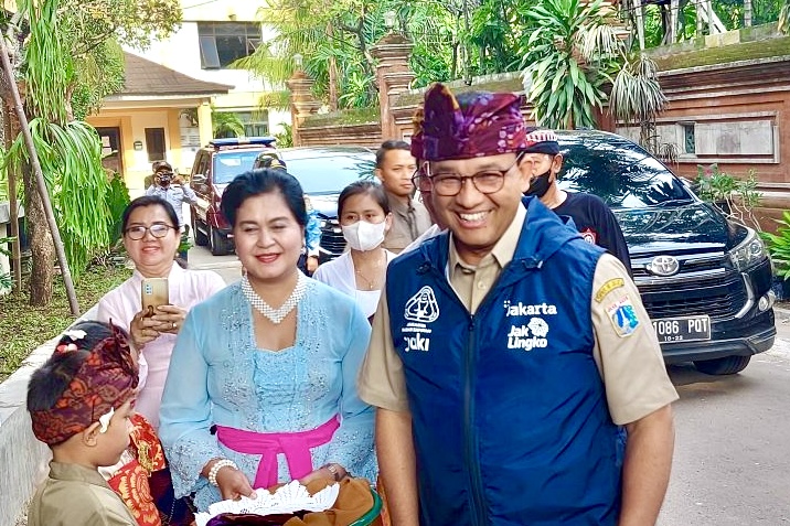 Resmikan Graha Sabha Adhitya, Anies Apresiasi Peran Umat Hindu Selamatkan Sesama