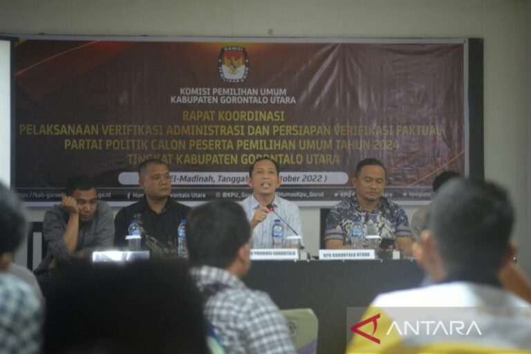 Jangan Anggap Enteng, KPU Gorontalo Utara Ingatkan Parpol Lakukan Verifikasi Faktual di Pemilu 2024