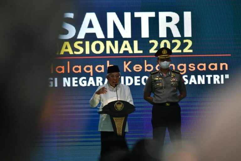 Peringati Hari Santri, Wapres: Mencintai Tanah Air Dianggap Sebagian dari Iman