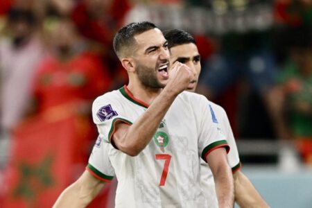 Babak Pertama: Gol Hakim Ziyech Bawa Maroko Ungguli Kanada 2-1
