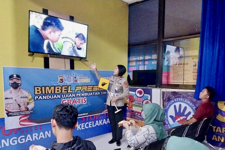 Polres Lombok Barat Beri Bimbingan Gratis untuk Calon Pemohon SIM